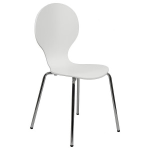 Krzesło stacjonarne sklejkowe TDC-122 BIAŁY