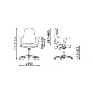 Krzesło biurowe ergonomiczne OFFIX R15G-3 ts25 z mechanizmem Ibra Krzesło biurowe ergonomiczne OFFIX R15G-3 ts25 z mechanizmem Ibra