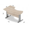 Biurko biurowe narożne Btm2