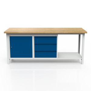 Stół 3-modułowy + szafka WSZ-A +szafka WSZ-C+ 1 półka W-P1