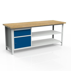 Stół 3-modułowy + szafka WSZ-B + 2 półki W-P2