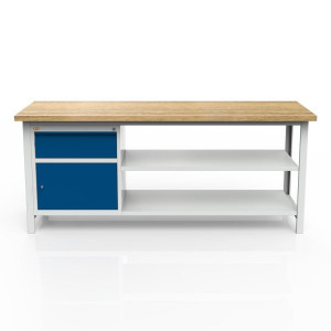 Stół 3-modułowy + szafka WSZ-B + 2 półki W-P2