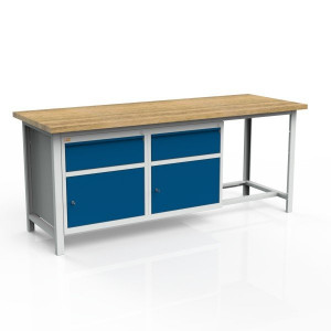 Stół 3-modułowy + szafka WSZ-B + 2 półki W-P2