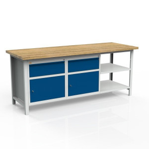 Stół 3-modułowy + szafka WSZ-B +  szafka WSZ-B + 1 półka W-P1