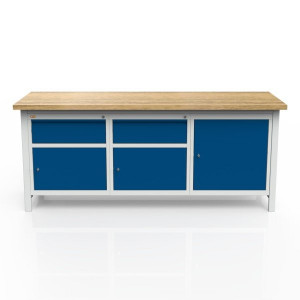 Stół 3-modułowy + szafka WSZ-B +  szafka WSZ-B + szafka WSZ-A