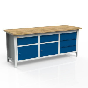 Stół 3-modułowy + szafka WSZ-B +  szafka WSZ-B + szafka WSZ-C