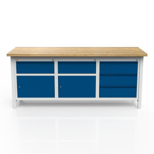 Stół 3-modułowy + szafka WSZ-B +  szafka WSZ-B + szafka WSZ-C