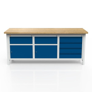 Stół 3-modułowy + szafka WSZ-B +  szafka WSZ-B + szafka WSZ-D