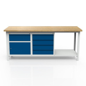 Stół 3-modułowy + szafka WSZ-B +  szafka WSZ-D + 1 półka W-P1