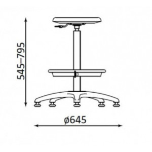 Krzesło GOLIAT PU ts12 + Ring Base