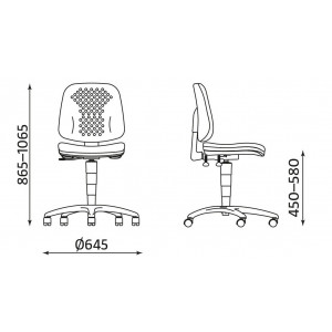 Krzesło LABO GTS ts02 z mechanizmem Ergon Up Krzesło LABO GTS ts02 z mechanizmem Ergon Up