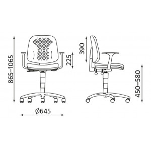Krzesło LABO GTS ts02 z mechanizmem Ergon Up