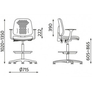 Krzesło LABO GTS ts02 z mechanizmem Ergon Up