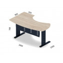 Biurko biurowe narożne Bfm2