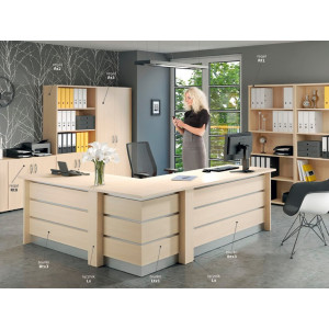 Regał biurowy zamykany Rt3