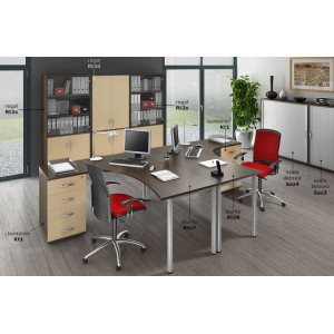 Regał biurowy zamykany Rt2s