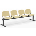 Ławka do poczekalni ISO 4 WOOD
