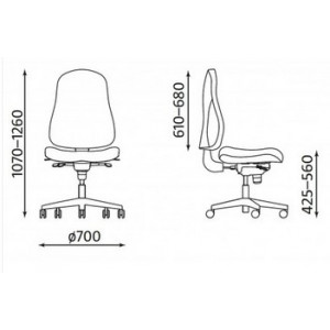 Krzesło biurowe ergonomiczne BIZZI Krzesło biurowe ergonomiczne BIZZI