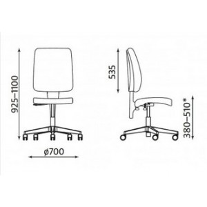 Krzesło biurowe ergonomiczne Taktik R19T TS25 Krzesło biurowe ergonomiczne Taktik R19T TS25