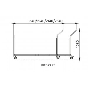 Wózek do stołów składanych RICO Wózek do stołów składanych RICO