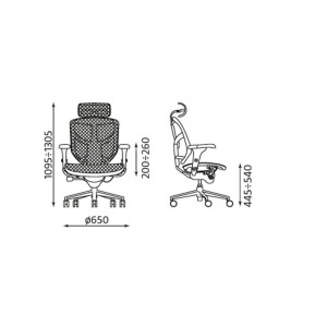 Krzesło biurowe ergonomiczne ENJOY R HRMA Krzesło biurowe ergonomiczne ENJOY R HRMA